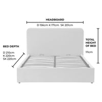 Ascot Ottoman Storage Bed - Sage Stripe — view 14 – image 14 of 14