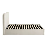 Ascot Ottoman Storage Bed - Cream Linen — view 8 – image 8 of 12