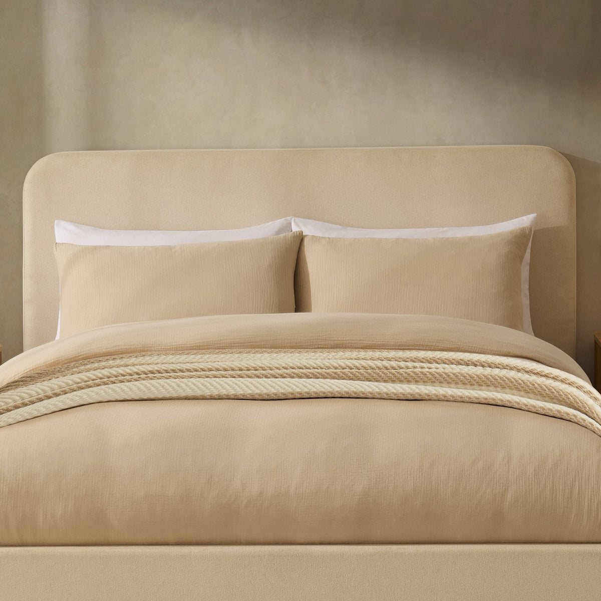 Ascot Ottoman Storage Bed - Cream Linen — view 7