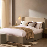 Ascot Ottoman Storage Bed - Oatmeal — view 3 – image 3 of 14