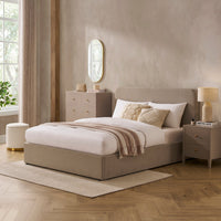 Ascot Ottoman Storage Bed - Stone Grey — view 2 – image 2 of 12