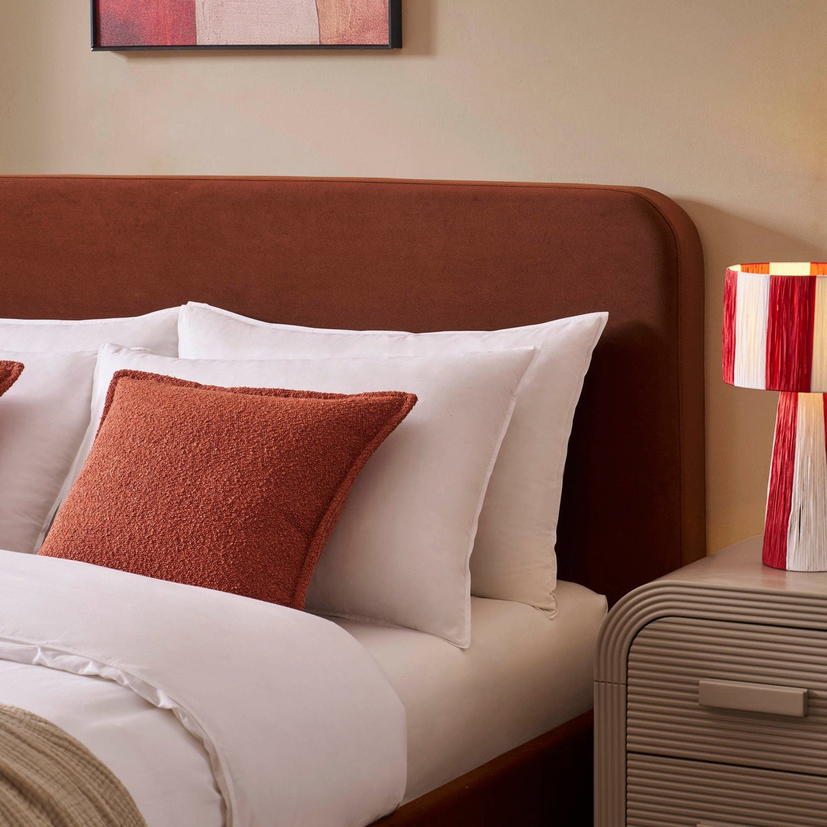 Ascot Ottoman Storage Bed - Terracotta — view 7