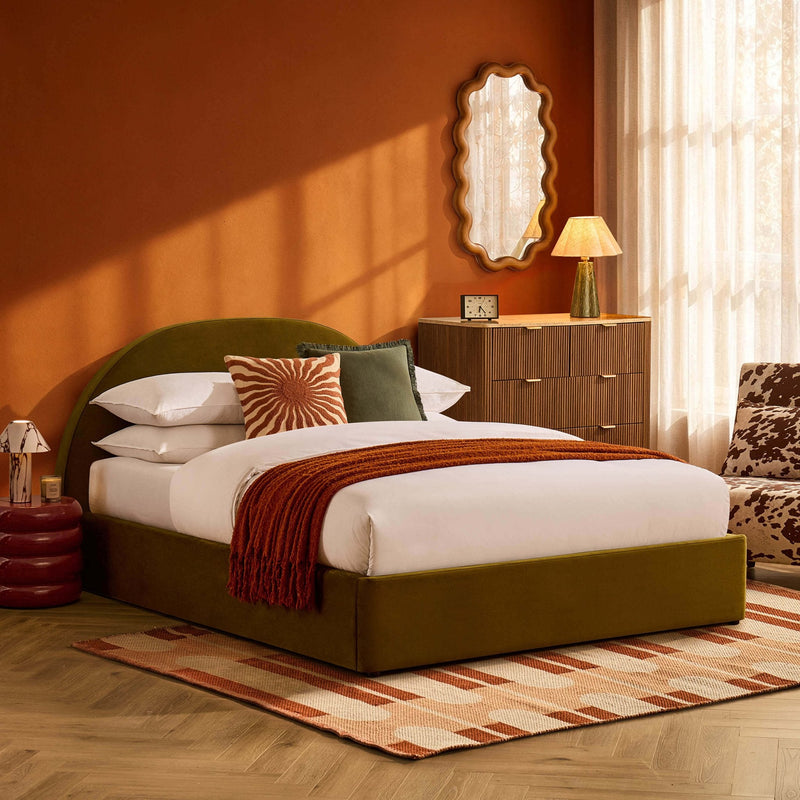 Austin Ottoman Storage Bed - Rich Green