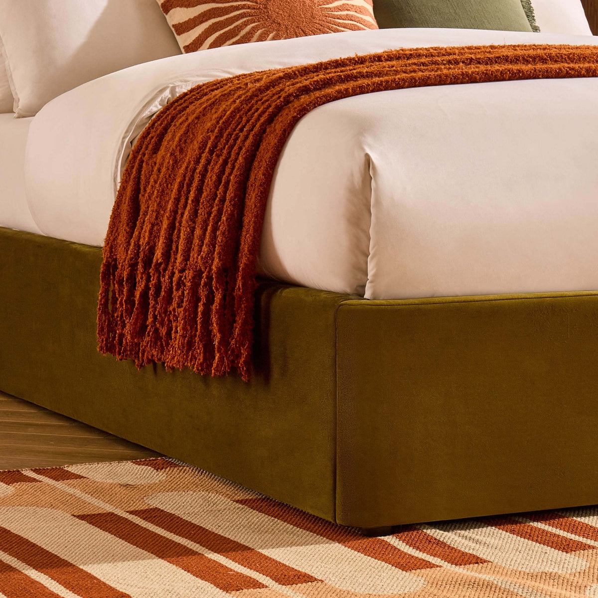 Austin Ottoman Storage Bed - Rich Green — view 9