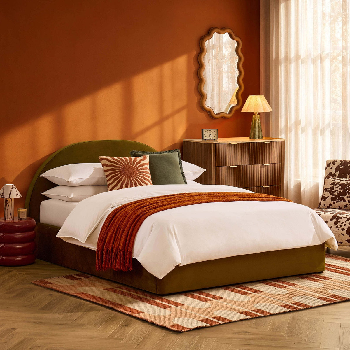 Austin Ottoman Storage Bed - Rich Green — view 3