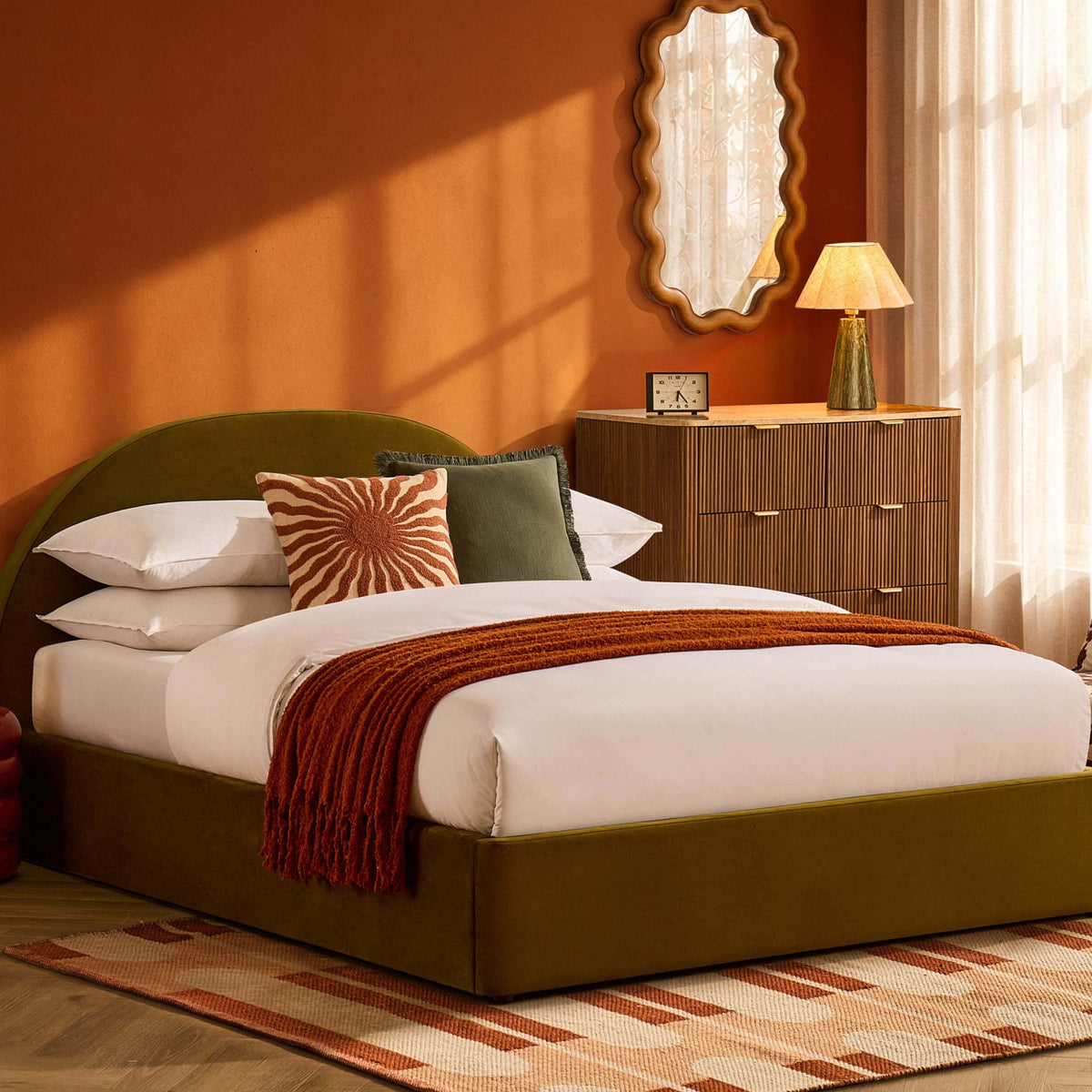 Austin Ottoman Storage Bed - Rich Green — view 2