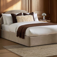 Austin Ottoman Storage Bed - Stone — view 2 – image 2 of 15