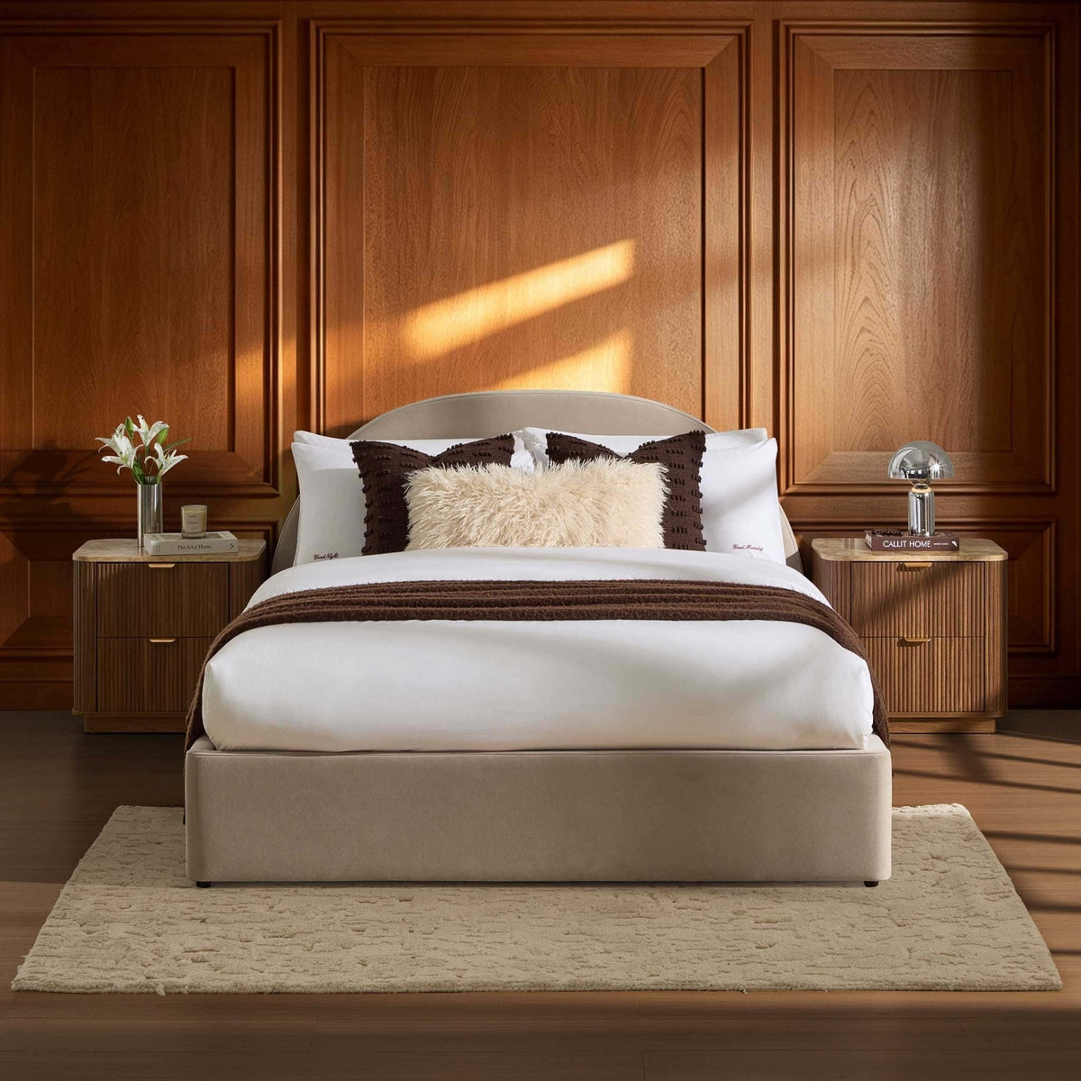 Austin Ottoman Storage Bed - Stone — view 4