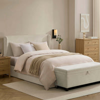 Berkeley Ottoman Storage Bed - Chenille Ecru — view 6 – image 6 of 14