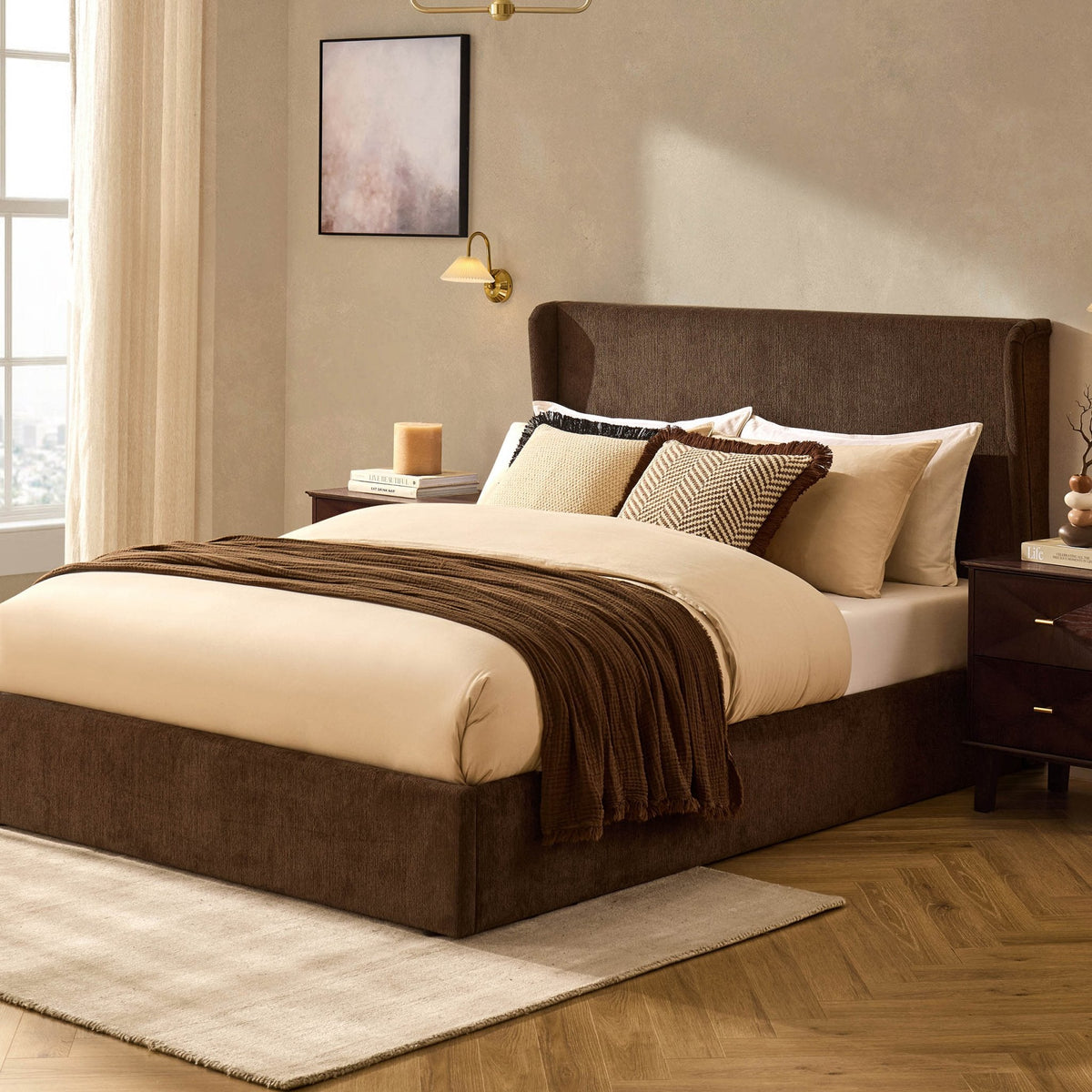 Berkeley Ottoman Storage Bed - Textured Cappuccino — view 4