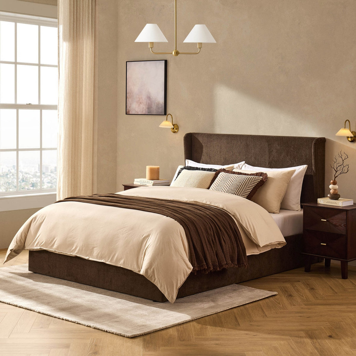 Berkeley Ottoman Storage Bed - Textured Cappuccino — view 3