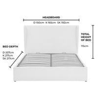 Berkeley Ottoman Storage Bed - Chenille Ecru — view 14 – image 14 of 14