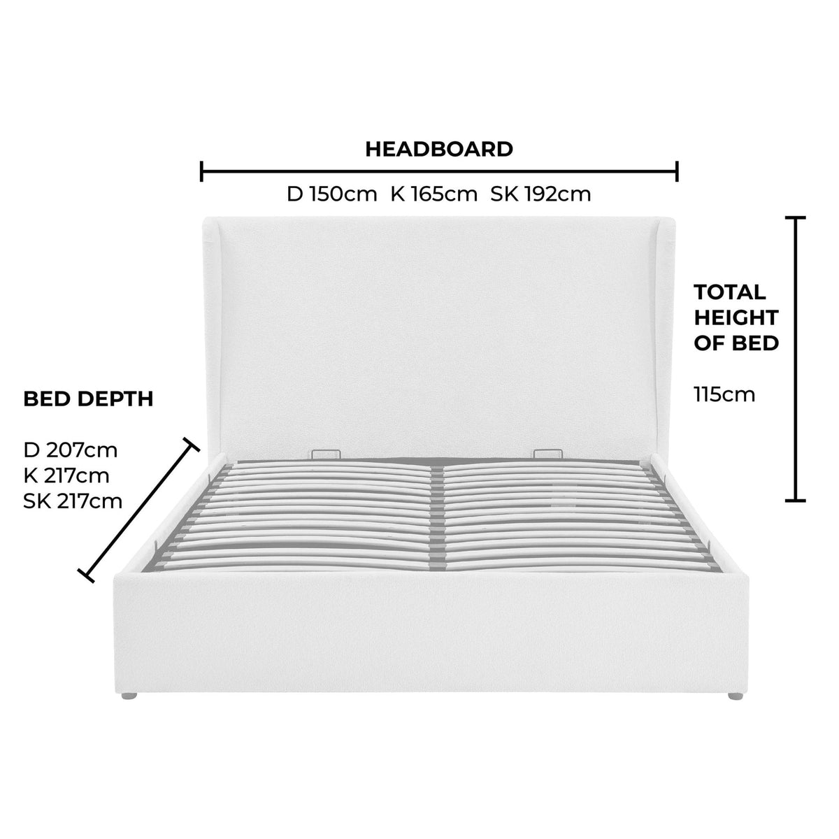 Berkeley Ottoman Storage Bed - Textured Oatmeal — view 14