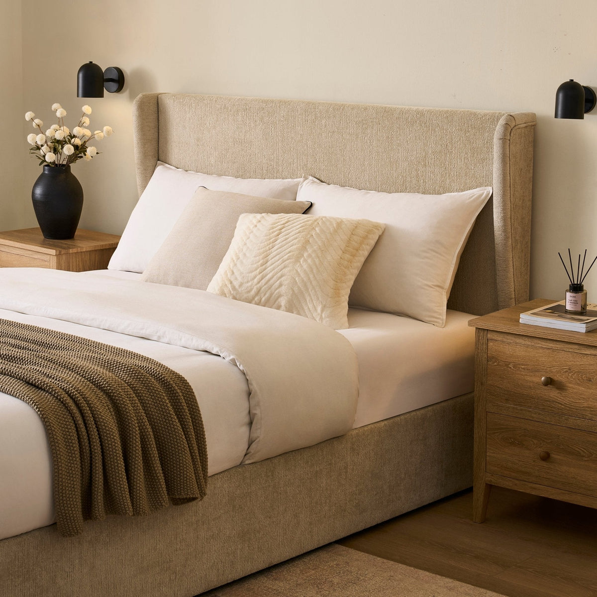 Berkeley Ottoman Storage Bed - Textured Oatmeal — view 4