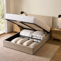 Berkeley Ottoman Storage Bed - Textured Oatmeal — view 6 – image 6 of 14