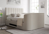 Berkley Upholstered Arran Natural Ottoman TV Bed - Bed Frame Only – image 3 of 10