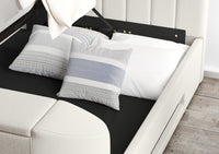 Berkley Upholstered Arran Natural Ottoman TV Bed - Bed Frame Only – image 6 of 10