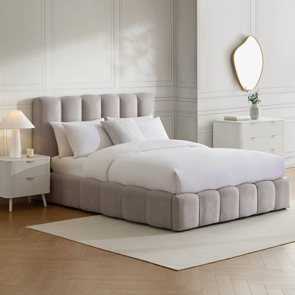 Cheshire Ottoman Storage Bed - Light Grey — view 2