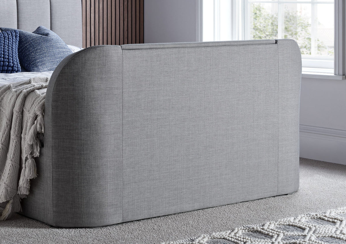 Copenhagen Upholstered Ottoman TV Bed - Mid Grey