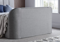 Copenhagen Upholstered Ottoman TV Bed - Mid Grey – image 4 of 7