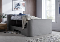 Copenhagen Upholstered Ottoman TV Bed - Mid Grey – image 1 of 7