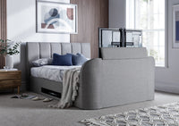 Copenhagen Upholstered Ottoman TV Bed - Mid Grey – image 6 of 7