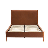 Dallas Bed Frame - Faux Leather Tan — view 7 – image 7 of 12