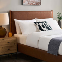 Dallas Bed Frame - Faux Leather Tan — view 4 – image 4 of 12