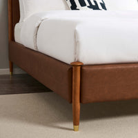 Dallas Bed Frame - Faux Leather Tan — view 6 – image 6 of 12