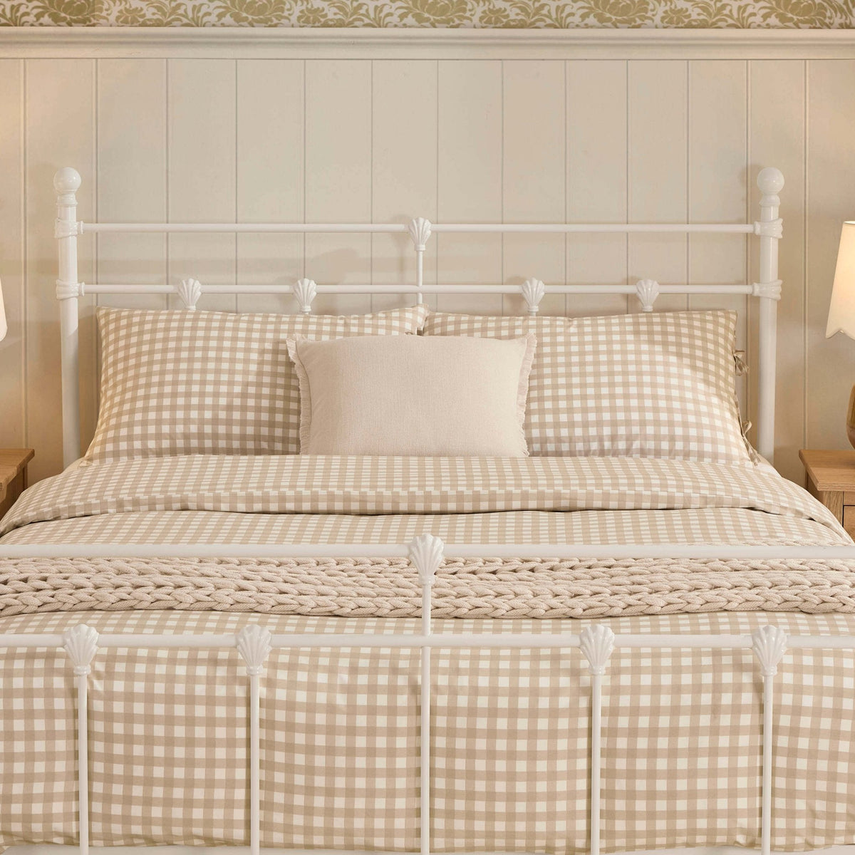 Dorset Metal Bed Frame - White — view 6