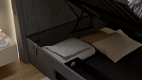 Immerse 5.1 Surround Sound Ottoman TV Bed in Carbon Grey — view 8 – image 7 of 8