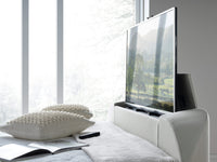 Harlem II Light Stone Fabric Ottoman TV Bed — view 3 – image 3 of 7