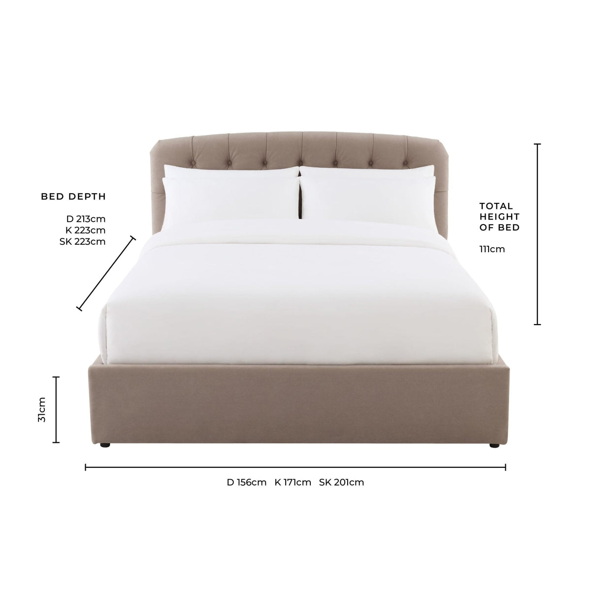 Hebden Ottoman Storage Bed - Berry — view 14
