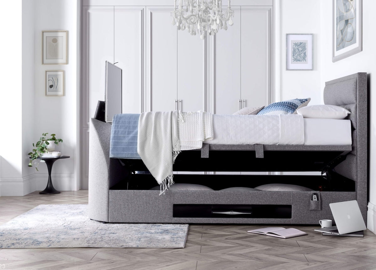 Kirkley Ottoman Storage TV Bed Frame — view 4