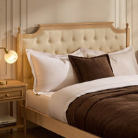 Luxor Bed Frame - Cream Linen — view 2 – image 2 of 15