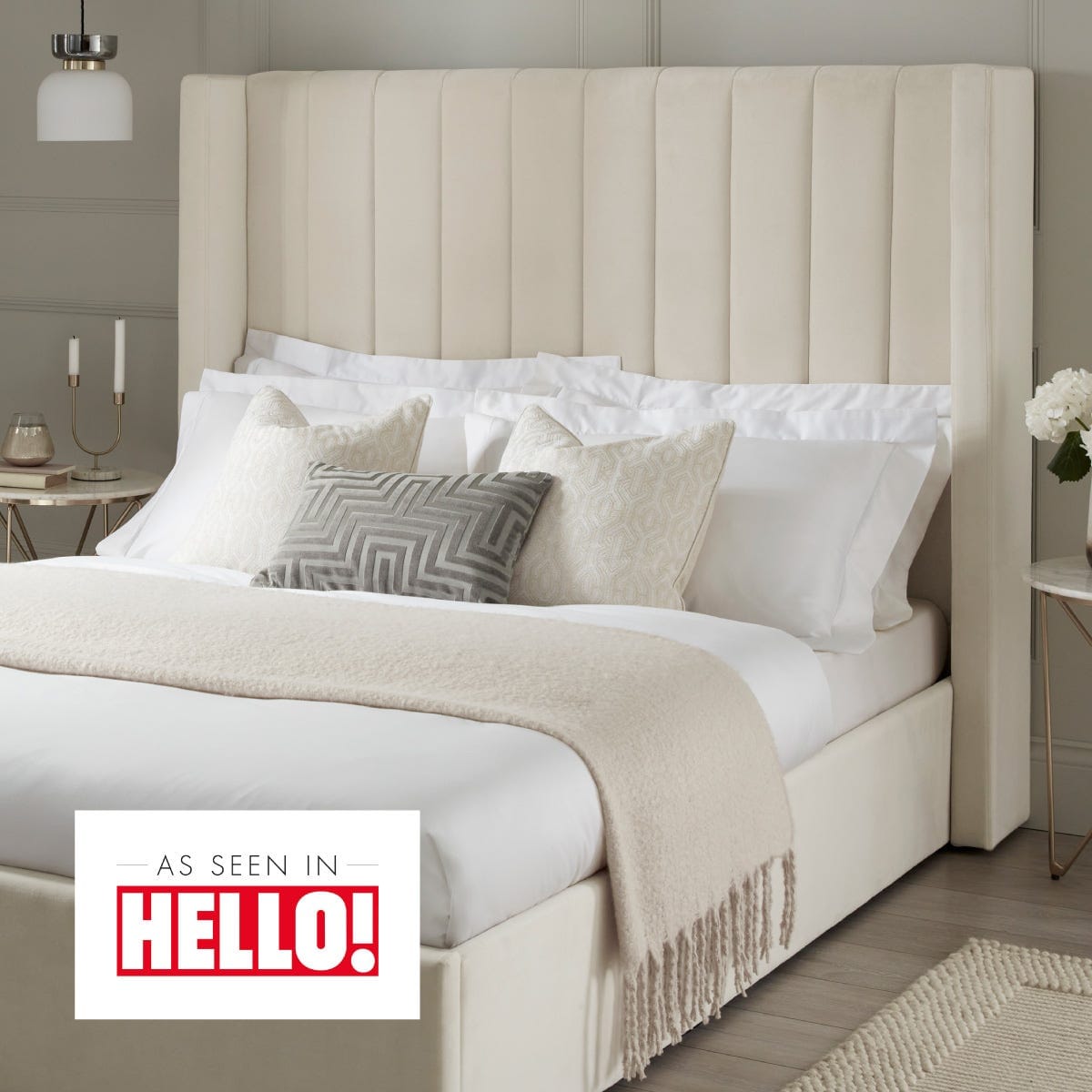 Madison Ottoman Storage Bed - Ecru — view 9