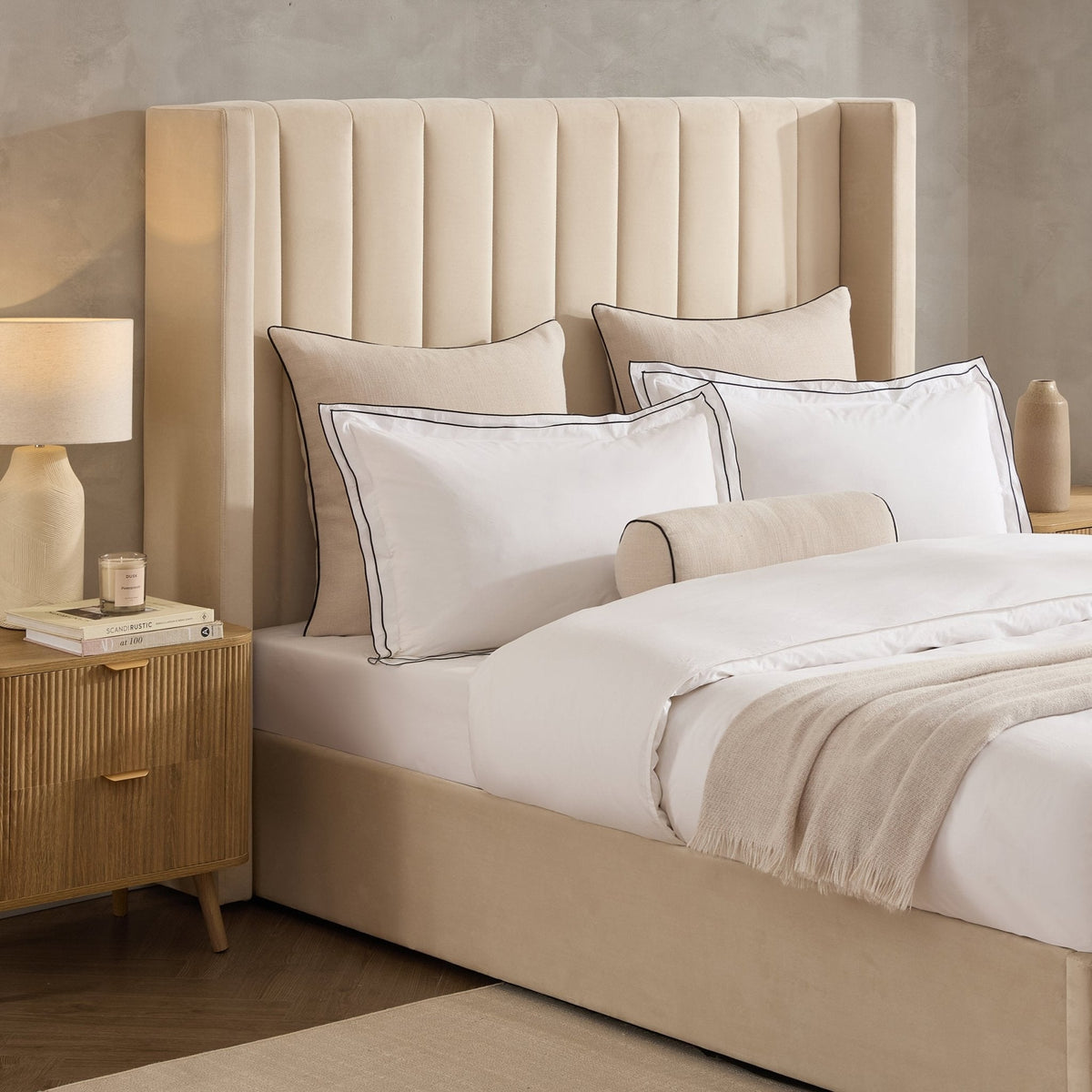 Madison Ottoman Storage Bed - Ecru — view 5