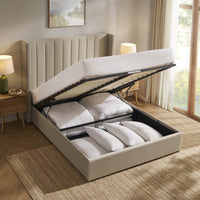 Madison Ottoman Storage Bed - Oatmeal — view 6 – image 6 of 15