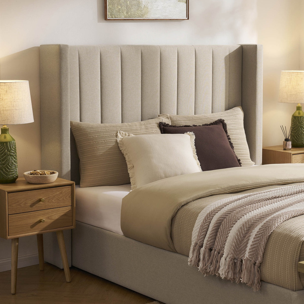 Madison Ottoman Storage Bed - Oatmeal — view 4