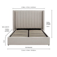 Madison Ottoman Storage Bed - Stone Grey — view 11 – image 11 of 12