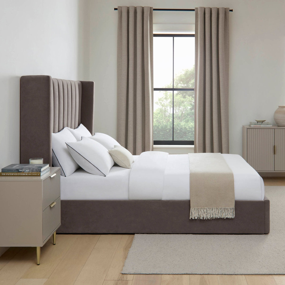 Madison Ottoman Storage Bed - Taupe — view 2