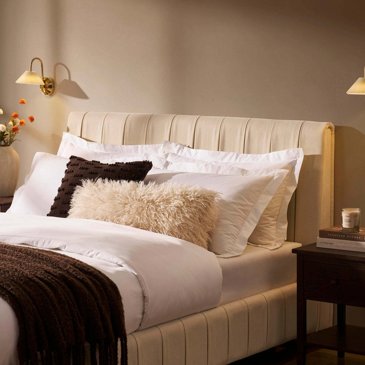 Malmo Bed Frame - Cream Linen — view 3