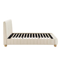 Malmo Bed Frame - Cream Linen — view 9 – image 9 of 13