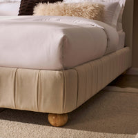 Malmo Bed Frame - Cream Linen — view 7 – image 7 of 13
