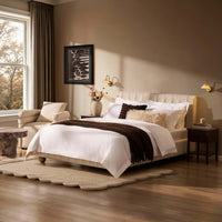 Malmo Bed Frame - Cream Linen — view 2 – image 2 of 13
