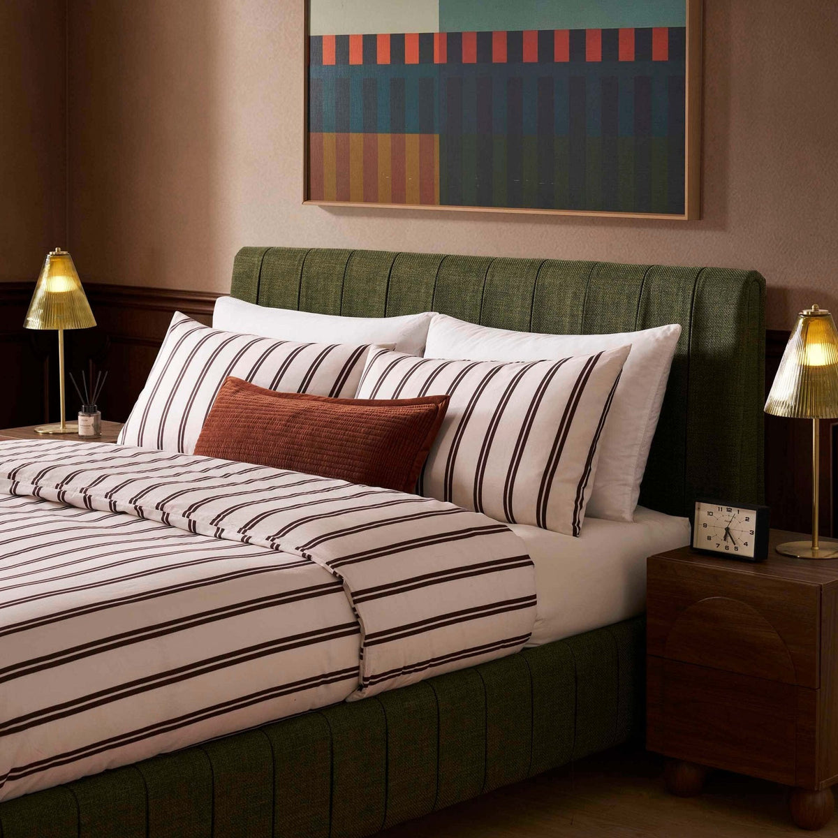 Malmo Bed Frame - Woven Pine Green — view 4
