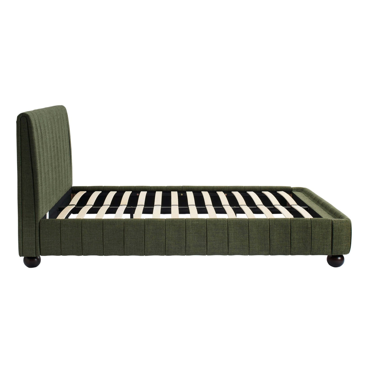 Malmo Bed Frame - Woven Pine Green — view 9