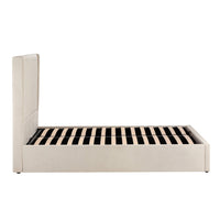 Melrose Ottoman Storage Bed - Chenille Ivory — view 9 – image 8 of 10