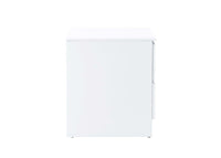 White Wooden 2 Drawer Bedside Table — view 5 – image 5 of 8