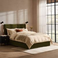 Oslo Ottoman Storage Bed - Chenille Olive – image 1 of 14